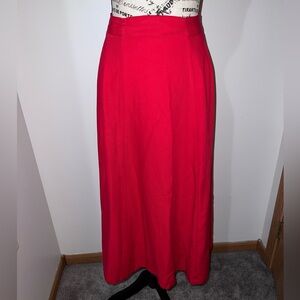 Xtrovert Red A-Line Maxi Skirt/Flowy Elastic Waist/Size 18W